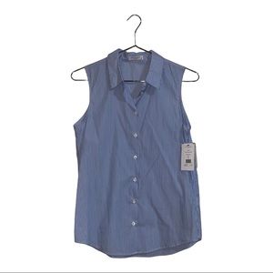 Equipment Sleeveless Button Down Shirt
